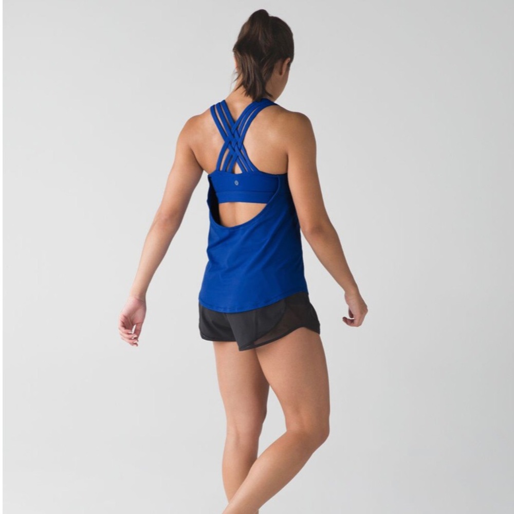 Lululemon Beat The Heat Tank Size 4 Harbour Blue